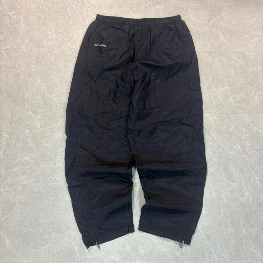 Y2K Reebok black baggy track pants Size XL #loungewear #athleisure